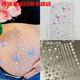 蝴蝶道具孕婦照貼紙孕婦照蝴蝶結貼紙孕婦照肚皮貼孕婦鉆石貼 漸變紫布藝蝴蝶+D款?lèi)?ài)心珍珠【各