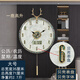 凱琴夜光電波自動對時鐘表掛鐘客廳掛墻鐘掛墻時鐘萬年歷客廳掛鐘家用 大號7268云母貝殼盤帶日歷貝殼字 1cm 手動調(diào)時機芯（保10年）