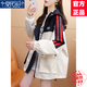 莫代爾工裝外套女2025春秋季新款沖鋒上衣初高中學生寬松百搭韓版夾克 米白色 L 115-140斤