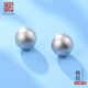 老銀匠925銀耳釘女簡(jiǎn)約磨砂面設計感圓球銀耳釘情人節禮物送女友銀耳飾 925銀含證書(shū) 送銀耳堵1對