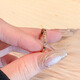 花有心柿蜂巢鈦鋼戒指女小眾設(shè)計(jì)素圈戒指女輕奢高級(jí)感對(duì)戒食指環(huán)洗澡免摘 【玫瑰金】蜂巢點(diǎn)鉆戒指 8號(hào)（建議120-140斤選）