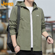 吉普（JEEP）防曬衣男士外套夏季冰絲透氣皮膚衣速干衣服男裝夾克 軍綠  2XL 