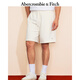 ABERCROMBIE & FITCH【毛圈布短褲】男裝25夏季新款經(jīng)典小麋鹿衛褲短褲KI128-5077 奶油白 XL (180/98A)