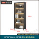 小米明珠書柜酒柜帶玻璃門展示陳列現(xiàn)代輕奢家用客廳一體整墻到頂書架防塵 60cm雙門送裝入戶 多色可選