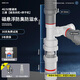 萬康（MAGdrain）二樓防反水止逆閥下水道防返水溢水下水管防倒灌神器排水管止回閥 8】40/50管通用 接洗衣機+烘干機