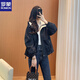 羅蒙（ROMON）2025年新款風(fēng)衣外套女春秋款連帽休閑百搭小個(gè)子短款運(yùn)動(dòng)黑色 黑色(2321不加/絨) 2XL 140斤內(nèi)