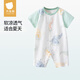 貝肽斯嬰兒衣服夏季寶寶連體衣純棉新生兒薄款哈衣爬服短袖睡衣