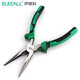 伊萊科（ELECALL）工業(yè)級鋼絲鉗尖嘴鉗鉗子平口鉗斷線(xiàn)鉗省力電工鉗五金工具家用維修 8寸美式尖嘴鉗（綠色小腳柄）