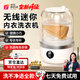 小米狼內衣褲洗衣機洗衣杯小型迷你嬰兒家用便攜式半全自動(dòng)洗襪子機免插電安裝輕音 白色【免插電+銀離子抑菌+三大清洗模式】