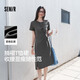 森馬（Semir）[商場(chǎng)同款]連衣裙女小心機扭結顯瘦2025夏開(kāi)叉T恤裙101325114009