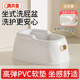 奔麥兒童馬桶寶寶洗屁屁神器沖洗屁股坐浴盆嬰兒坐便器如廁訓練小孩女 【PVC軟墊 坐感舒適】活力咖