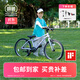 Montresor萌獸兒童自行車(chē)6-10-12歲鋁合金超輕便青少年學(xué)生單車(chē)20寸霞光紫