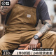 馬登工裝 復古卡其色背帶褲男阿美咔嘰經(jīng)典工裝帆布休閑褲男 杏黃色 XL