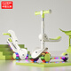 飛鴿男女兒童滑板車(chē)2-3-6-8歲防側翻可坐小孩踏板車(chē)上學(xué)代步節日禮物 【仙蹤綠】音樂(lè )燈光+炫彩輪