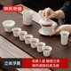 京東京造 茶具整套 羊脂玉功夫茶具茶壺杯套裝送禮盒清明上河圖 11件