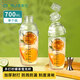 奧美優(yōu)雪克杯酒吧調酒器帶刻度奶茶店搖搖杯手打檸檬四段式 透明700ML