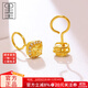 墨者善石黃金耳環(huán)小方糖耳釘彩色鋯石足金999爆閃方糖防掉耳飾 送女友老婆 足金方糖耳釘 金重約1.6g（一對價(jià)）