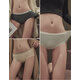 LEONISA內(nèi)褲純棉全棉襠女新款秋冬性感三角褲短褲 組合裝[深灰+灰色+奶咖] L (合適100-120斤)