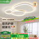 VVS【鵝卵石】奶油風(fēng)客廳燈吸頂燈大燈led廣東中山燈具套餐全屋燈飾 適用18-30m2【客廳燈】智能調(diào)光