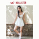 HOLLISTER25夏季新甜美歐若風鏤空小飛袖連衣裙褲女裝KI359-5034 云朵白碎花 S (165/88A)標準版