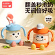 布比熊 BUBBLE BEAR翻蓋兒童牛奶杯1-2-3歲以上大齡寶寶奶瓶PPSU防摔直飲吸管喝水杯 翻蓋牛奶杯天空藍(lán) 300ml -標(biāo)準(zhǔn)款
