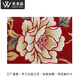 水木語(yǔ)手工入戶(hù)門(mén)地墊 中式牡丹門(mén)墊 手工立體剪花 加密加厚環(huán)保 可定制 M1318R 60cm*90cm （羊毛）