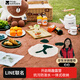 牧高笛（MOBIGARDEN）LINE FRIENDS聯(lián)名 戶外露營便攜野餐墊 NX21663001 布朗熊棕