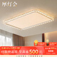 摩燈會(huì)客廳吸頂燈現(xiàn)代全光譜護(hù)眼2025新款水花大廳主燈LED中山燈具大全 【長(zhǎng)方110cm】三色變光