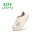 LOXKI/洛克斯基Foam洞洞鞋男款夏季戶外沙灘鞋透氣防滑厚底涼鞋小圓鞋 杏色-女款 38