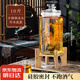 木瑯（mulang）泡酒玻璃瓶帶龍頭泡酒專(zhuān)用罐泡酒壇高檔泡酒瓶酒桶泡酒罐泡酒容器 10斤+不銹鋼龍頭+竹木底座