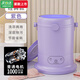 小米狼藍光潔凈便攜迷你全自動(dòng)微型洗衣機小型內衣內褲專(zhuān)用洗襪子機神器 經(jīng)典款[紫色]-結凈清洗