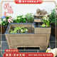 荷府家居 家居中式庭院花園流水魚(yú)池 落地?cái)[件陽(yáng)臺(tái)露臺(tái)流水噴泉擺件循環(huán)水景觀 長(zhǎng)款貔貅流水魚(yú)池