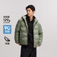 森馬【羽絨服福袋】羽絨服男冬季輕薄外套時尚設(shè)計感上衣保暖 A款-土灰綠（灰鴨絨）40969 M