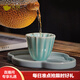 恒福 茶杯主人杯功夫茶具哥窯品茗杯 家用送禮 禮盒裝60ML 哥窯花開(kāi)品杯（玉青）