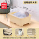 名創(chuàng  )優(yōu)品（MINISO）廚房碗筷餐具收納盒碗碟盤(pán)收納置物架母嬰帶瀝水廚房碗柜置物架 特大號-透明杏【約5-6人用】