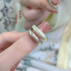 足銀9999描金貓吉言情侶男女純銀戒指環(huán)送女友生日情人節520禮物 【一對】足銀999.9 描金貓吉言戒