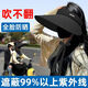 JCZS騎車(chē)防曬帽吹不翻電動(dòng)車(chē)防風(fēng)防紫外線(xiàn)可折疊空頂大帽檐女夏季戶(hù)外 深灰【騎車(chē)不翻 雙層冰絲】空頂