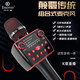 ESSONIO意大利話筒音響一體麥克風(fēng)專業(yè)混響無(wú)線藍(lán)牙家用唱歌手機(jī)全民K歌直播專用可拆解組合超強(qiáng)續(xù)航 典雅黑