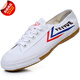 飛躍（Feiyue）24新款田經(jīng)鞋帆布訓練鞋練功鞋跑步白球鞋體操鞋運動(dòng)體考鞋男 經(jīng)典白色 43