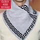 clolv kiss春秋冬針織圍脖保暖護頸假領(lǐng)方便套頭脖套懶人圍巾男女通用三角巾 三角套頭圍脖-長(cháng)城灰
