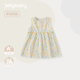 JELLYBABY[A類抗菌]女童背心裙法式甜美碎花裙1小寶嬰兒洋氣衣服2025夏新款 綠色 110 CM
