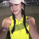 FYUT戶外運(yùn)動(dòng)跑步背心健身馬拉松套裝2025新款女透氣速干排汗無袖上衣 黃綠色 M