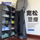 WASSUP UOSNE美式休閑褲工裝褲男春秋款vibe高街休閑街舞褲潮牌直筒闊腿運動褲 黑色 L （推薦體重130-145斤）