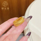 御龍鏡古法黃金腰纏萬貫戒指女 999足金鏤空錢幣暴富素圈指環(huán)生日禮物 附送鑒定證書/定制刻字