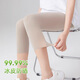 杰里·莫克七分冰絲鯊魚(yú)褲女夏季超薄彈力緊身打底褲外穿無(wú)痕裸感大碼褲 奶茶色 （七分夏季/冰絲） L （建議106-120斤)