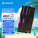 宏碁掠奪者（PREDATOR）32G(16G×2)套裝 DDR5 6000頻率 臺式機內存條 Hermes冰刃系列 RGB燈條(C28) 石耀黑 AI電腦配件