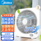 美的轉頁(yè)扇臺扇家用電風(fēng)扇 臺式 扇桌面風(fēng)扇學(xué)生宿舍電扇2H定時(shí)輕音扇 美的轉頁(yè)扇10寸 KYT25-22MW