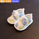 明月歸嬰兒軟底鞋子0-3-12個月到1歲室內(nèi)春秋冬加絨加厚男女寶寶學步鞋 笑臉款【內(nèi)長12cm】