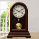 韻豪機械座鐘實(shí)木打點(diǎn)報時(shí)擺鐘銅機芯上弦鏈上發(fā)條臺打點(diǎn)報時(shí)機械鐘 阿拉伯