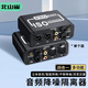 北山雀 卡儂音頻隔離器RCA蓮花AV 6.5噪音消除器 3.5濾波抗 4合1 【帶3.5接口版本】BSQ-XLR302